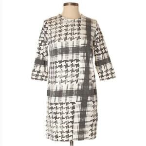 Zara Trafaluc Small Houndstoth Shift Dress